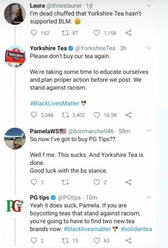 yorkshire tea and pg tips